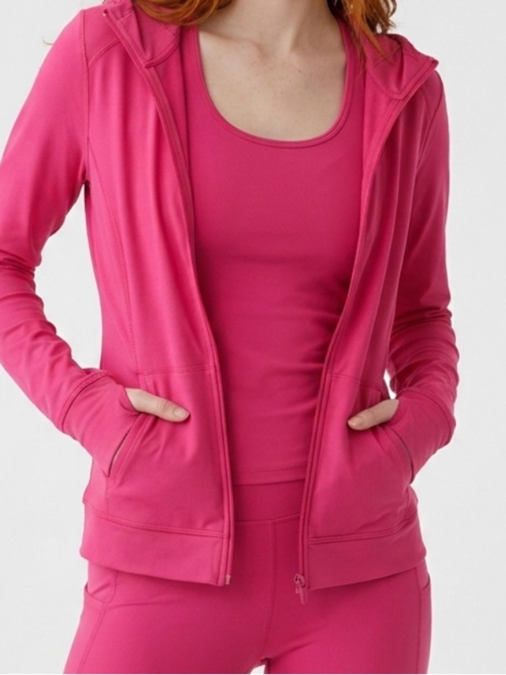 2 piece active wear jacket and tank NWOT
